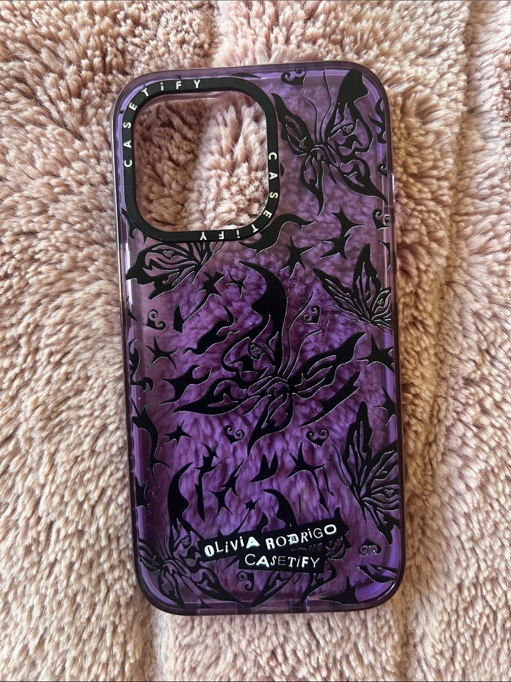 Casetify Olivia Rodrigo Purple Butterfly Floral Phone Case